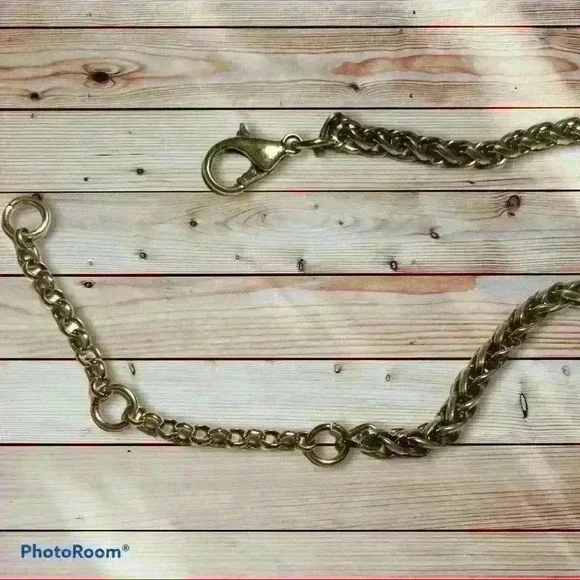 Metal Inlaid Turquoise Simple Necklace Earring set - Picture 5 of 6